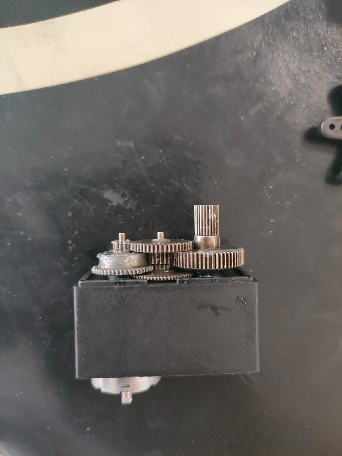 Engrenagem acoplada ao motor